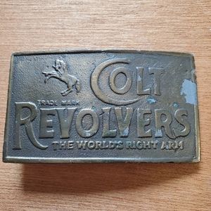 Colt Revolvers Belt Buckle The World's Right Arm